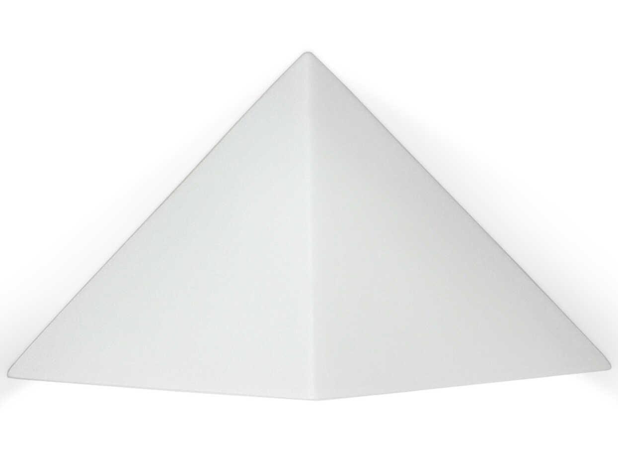 A19 Sumatra 1-Light White Wall Sconce