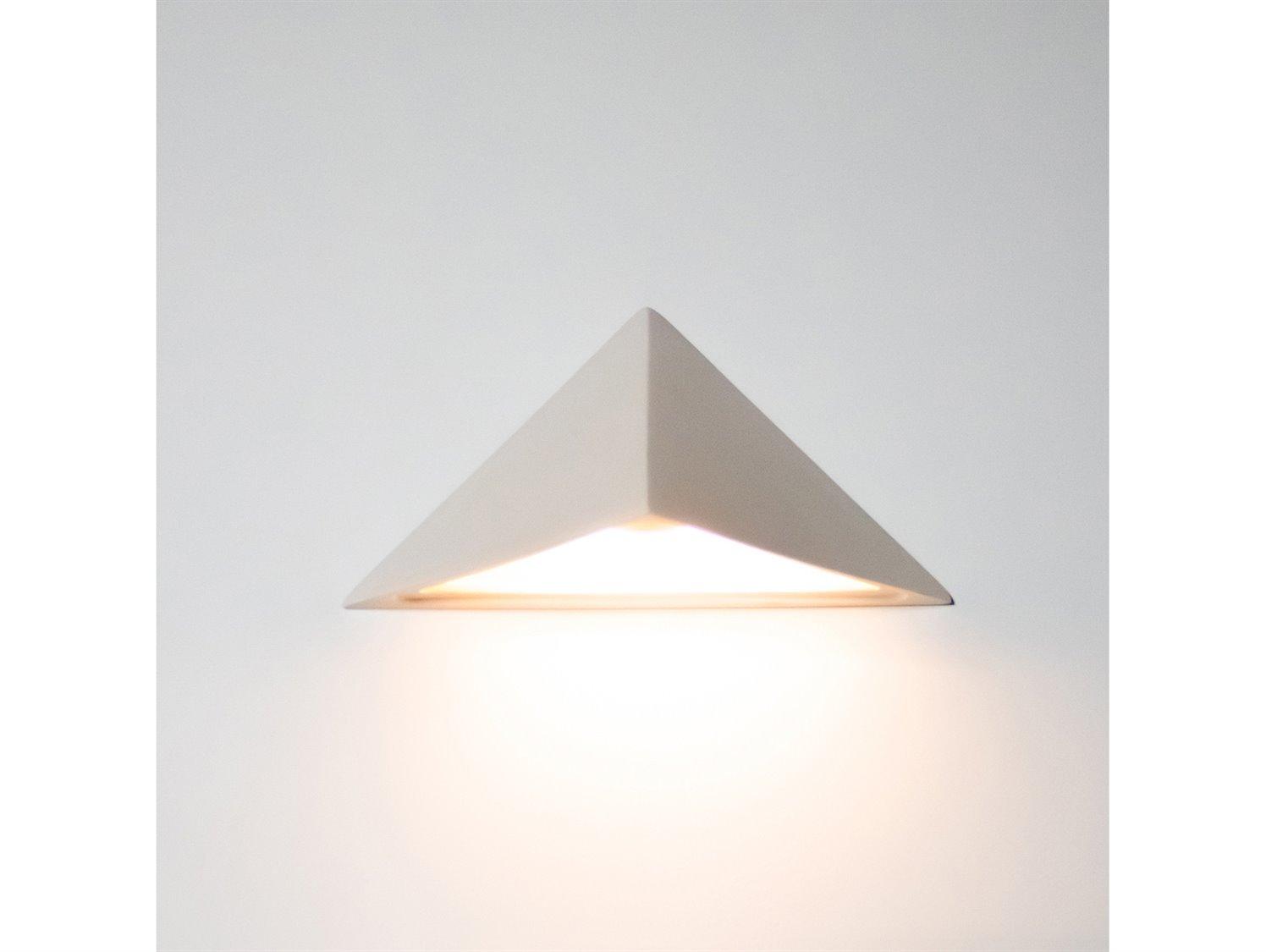 A19 Sumatra 1-Light White Wall Sconce