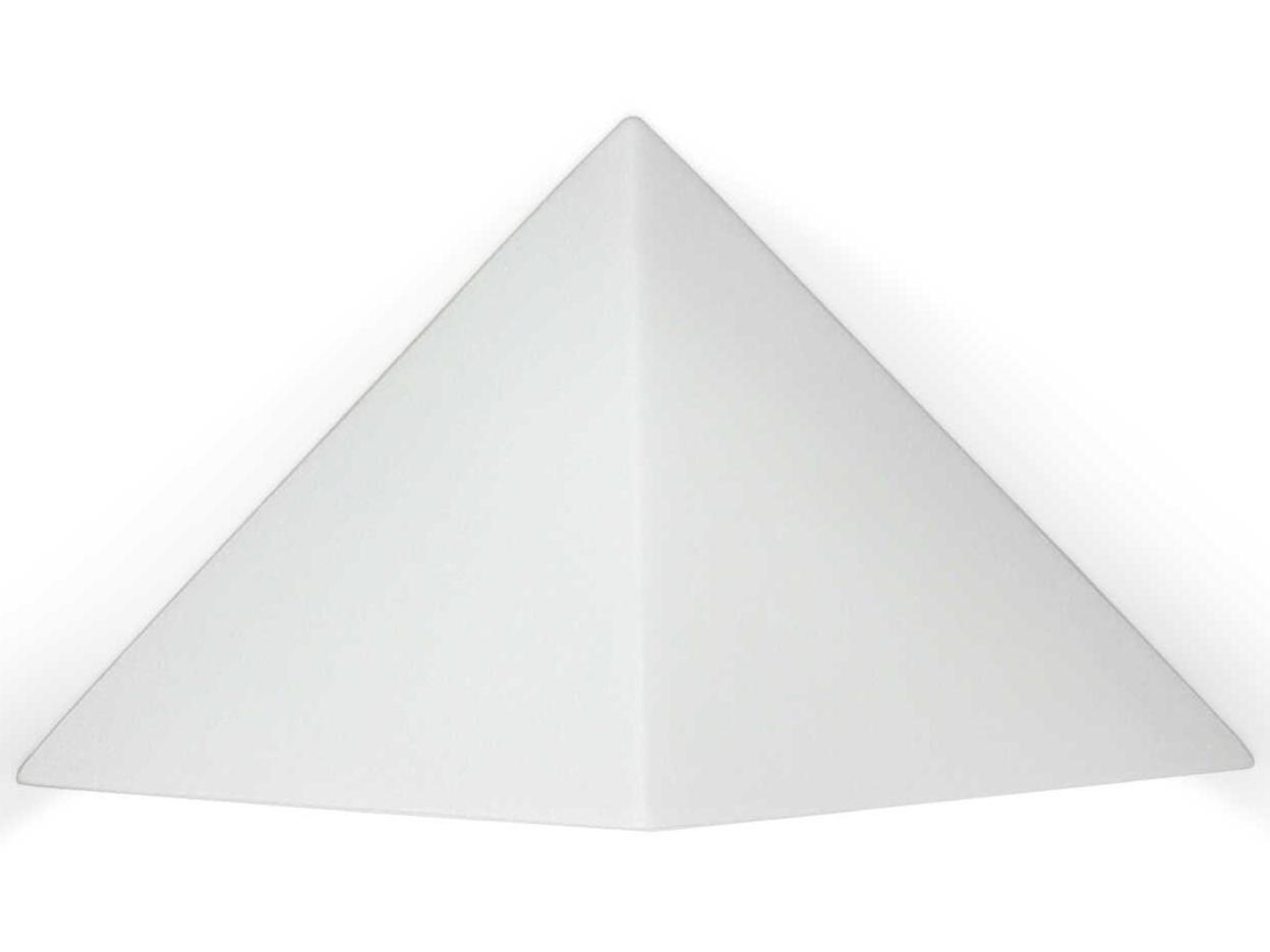 A19 Gran Sumatra 1-Light White Wall Sconce