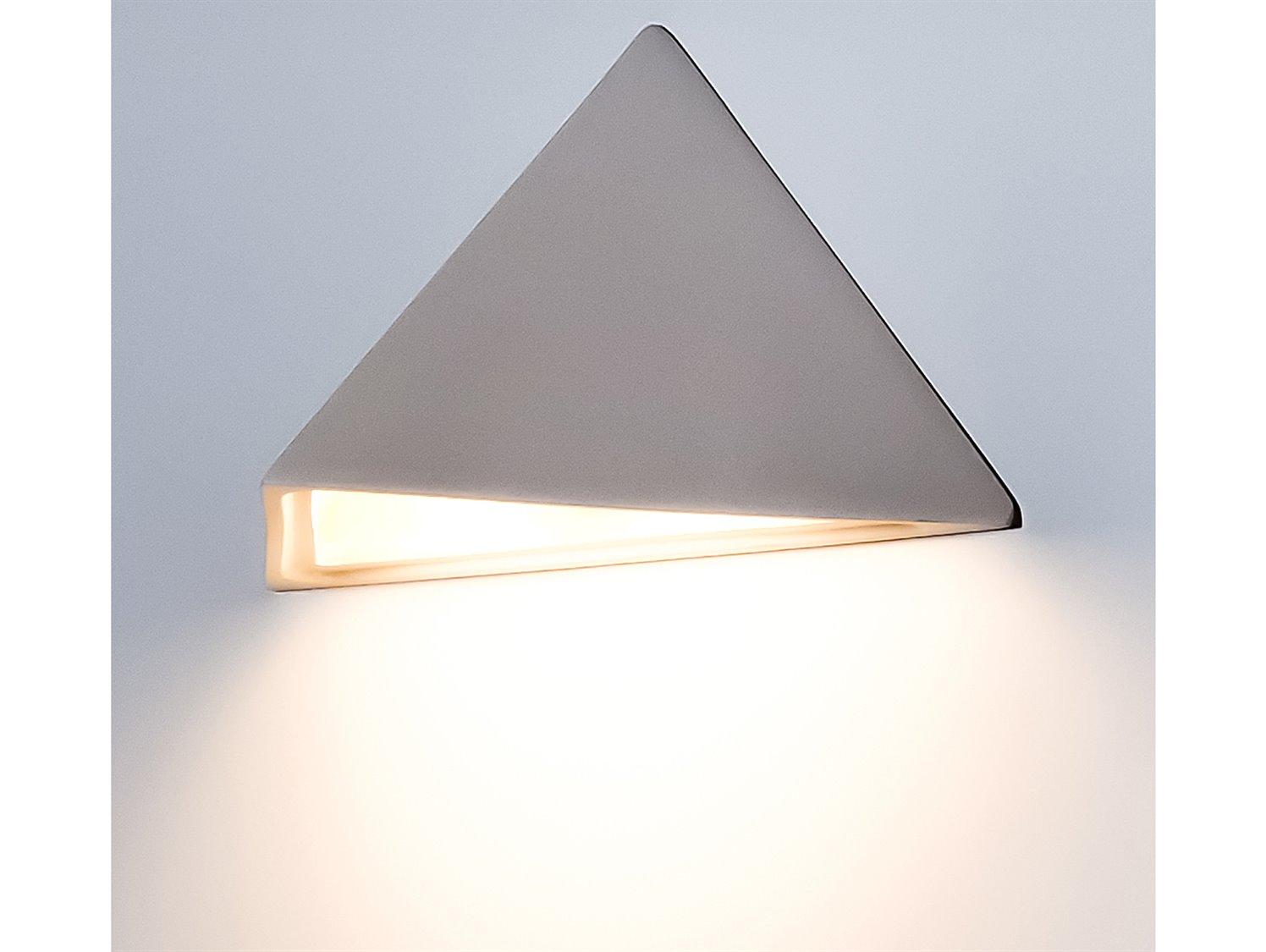 A19 Gran Sumatra 1-Light White Wall Sconce