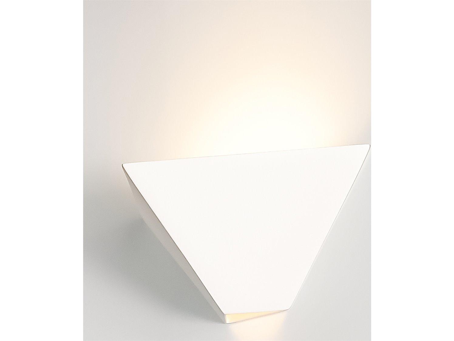 A19 Java 1-Light White Wall Sconce