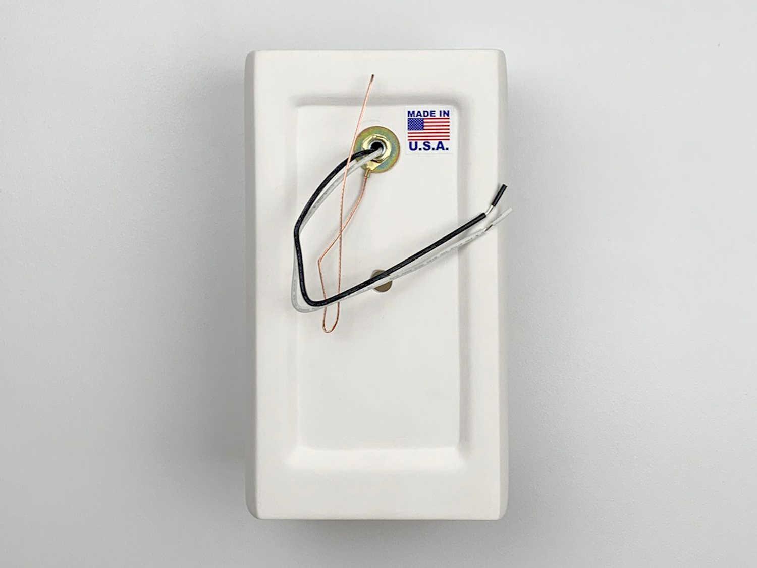 A19 Andros 1-Light White Wall Sconce