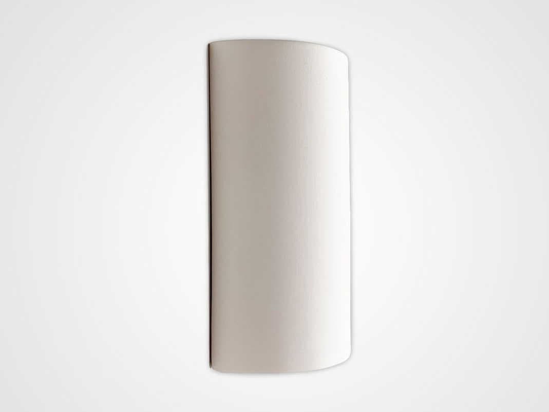 A19 Tenos 1-Light White Wall Sconce