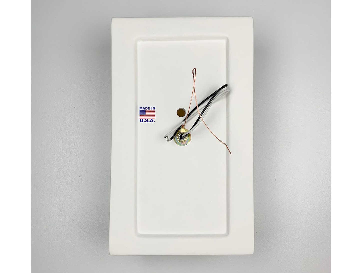 A19 Gran Tenos 2-Light White Wall Sconce