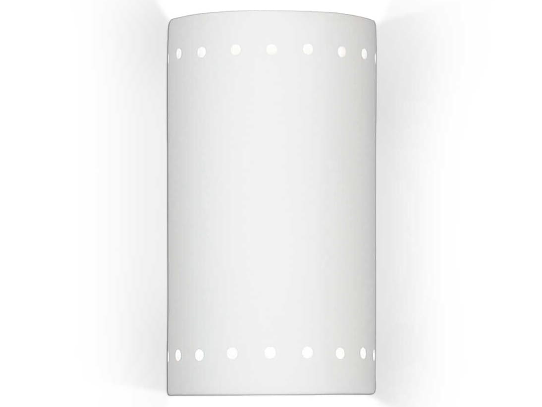 A19 Gran Melos 2-Light White Wall Sconce