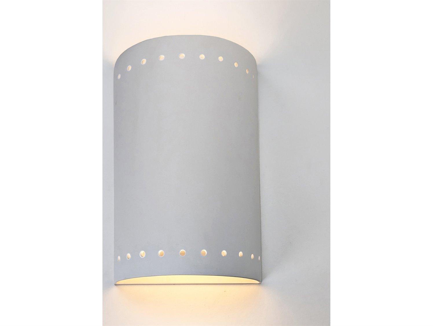 A19 Gran Melos 2-Light White ADA Wall Sconce