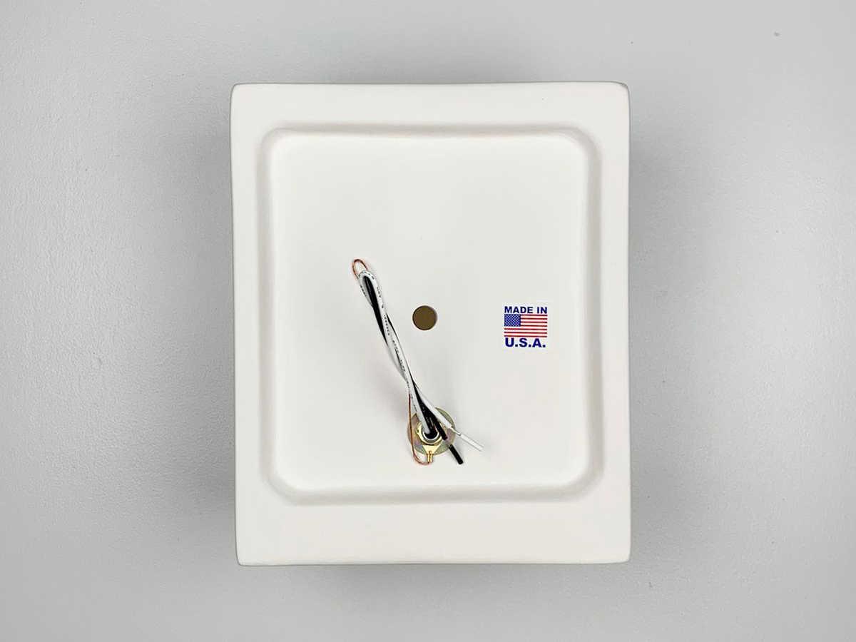 A19 Samos 1-Light White Wall Sconce