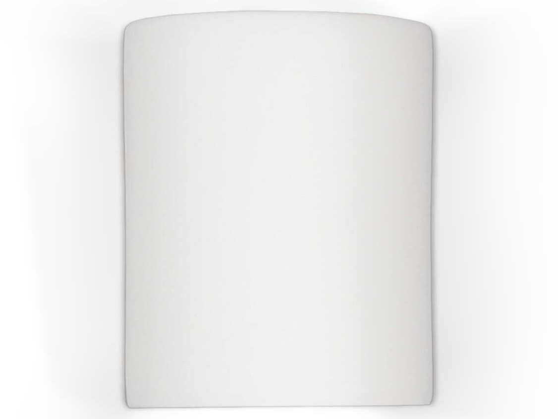 A19 Leros 1-Light White Wall Sconce