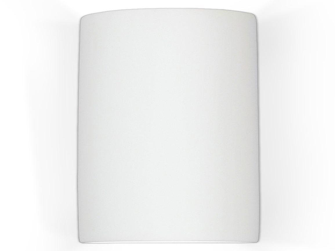 A19 Tilos 1-Light White Wall Sconce