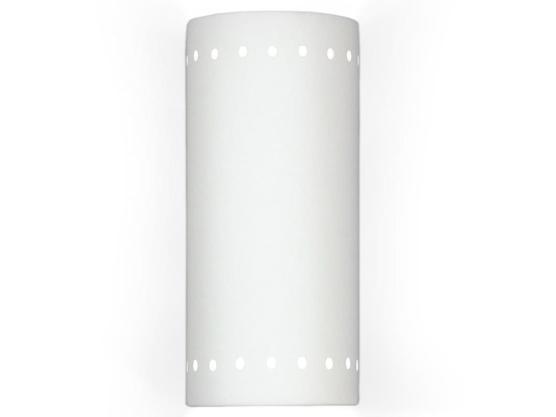 A19 Kythnos 2-Light White Wall Sconce