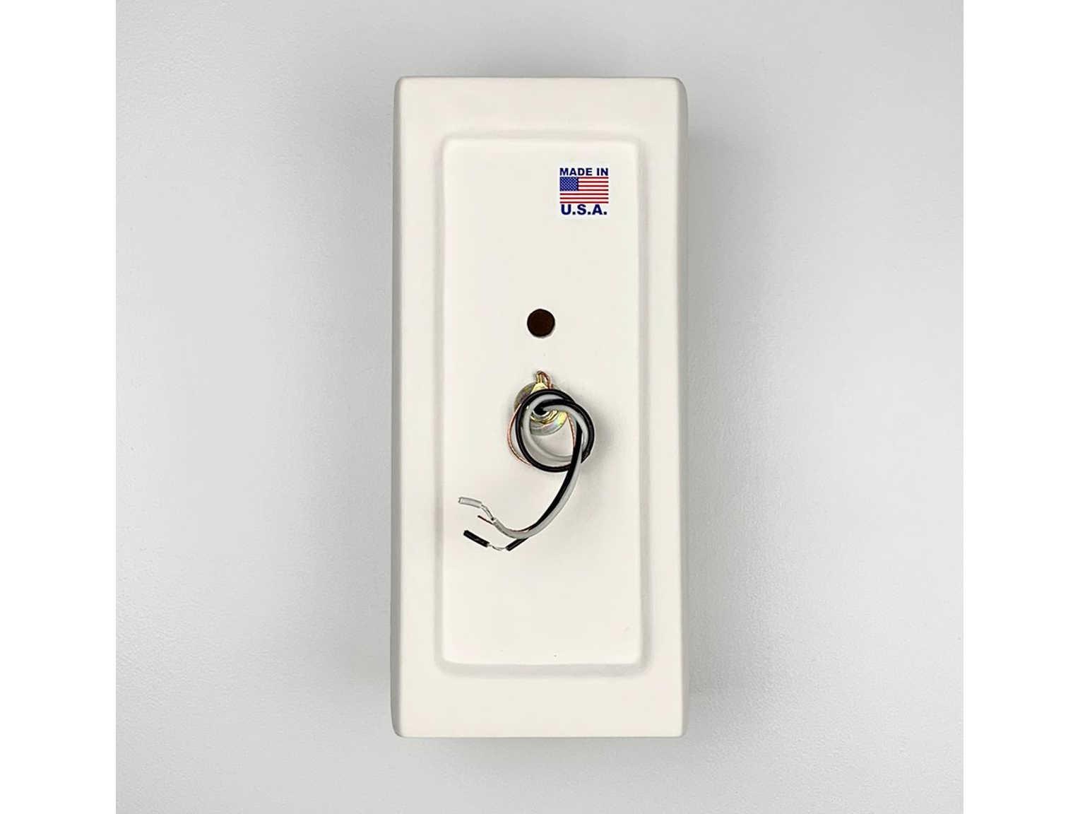 A19 Kythnos 2-Light White Wall Sconce