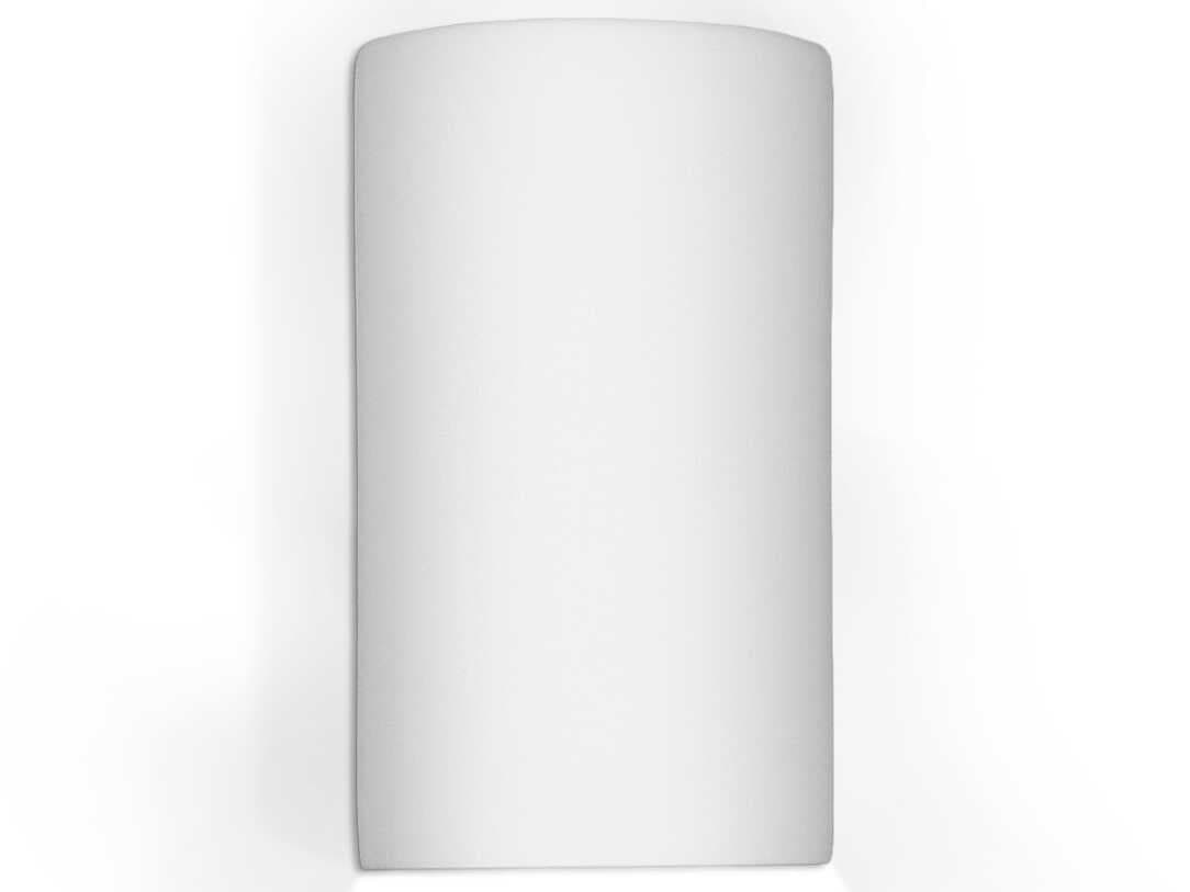 A19 Great Andros 1-Light White Wall Sconce