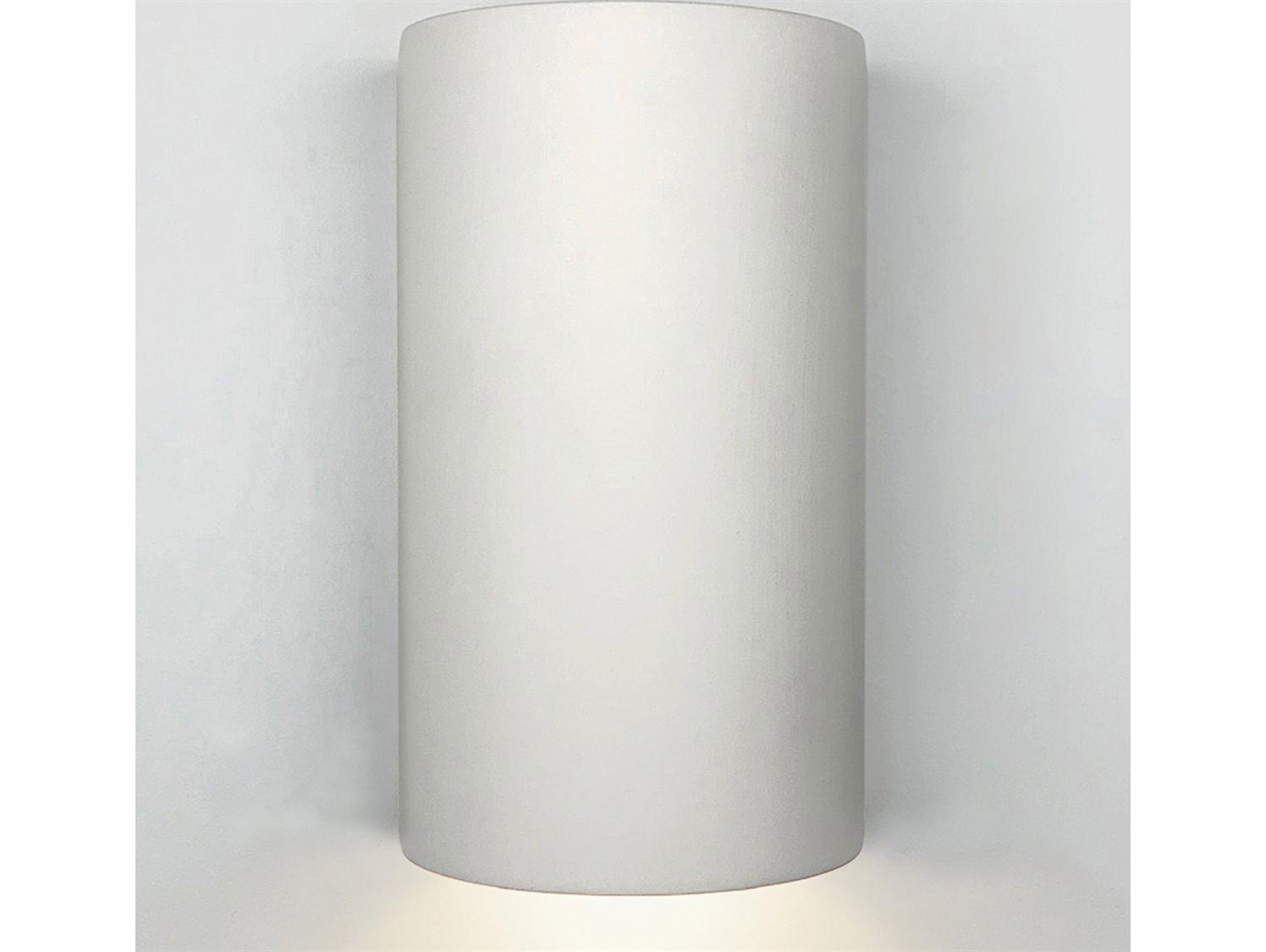 A19 Great Andros 1-Light White Wall Sconce