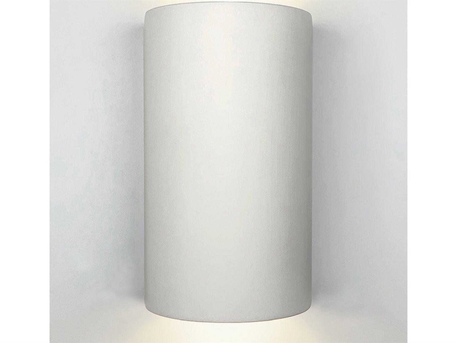 A19 Great Tenos 2-Light White Wall Sconce