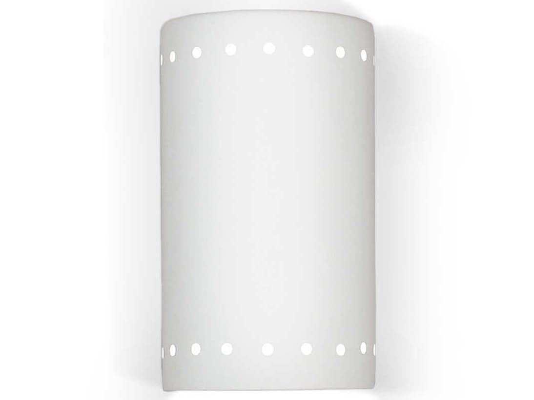 A19 Great Delos 1-Light White Wall Sconce