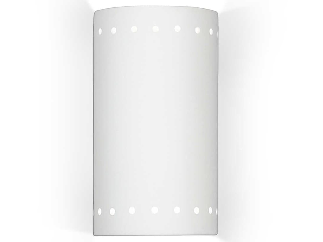 A19 Great Melos 2-Light White Wall Sconce