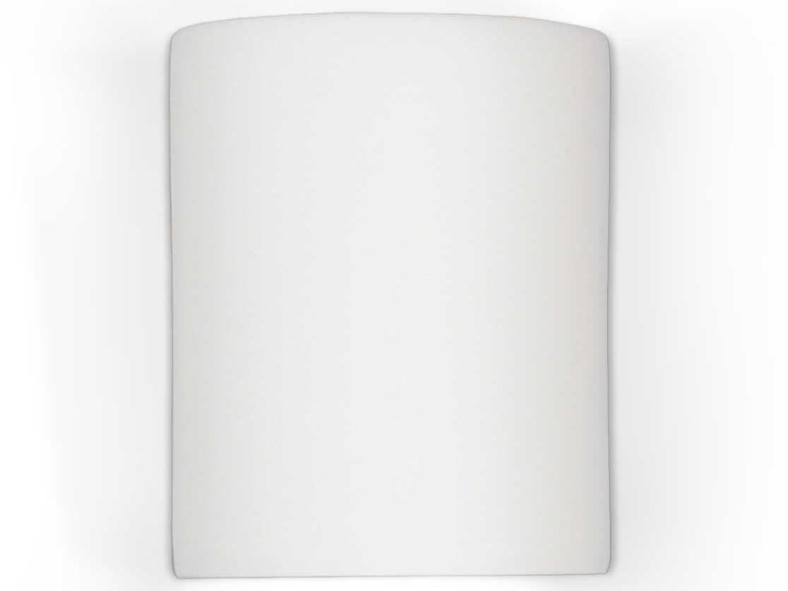 A19 Great Leros 1-Light White Wall Sconce