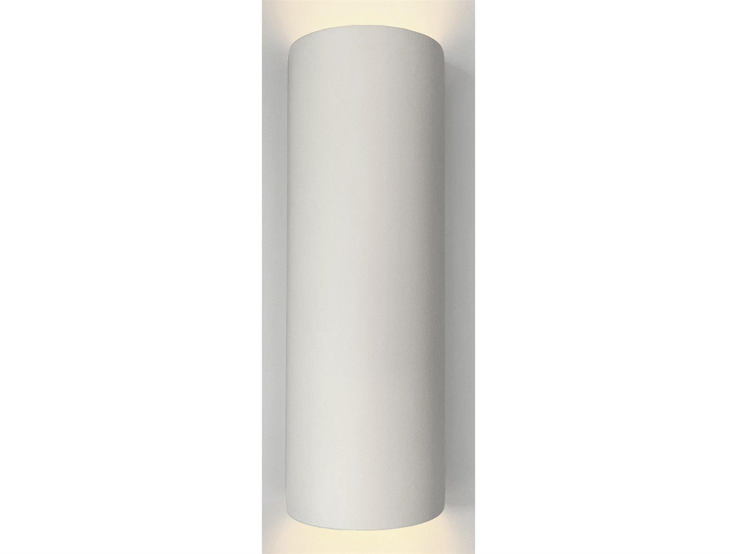 A19 Kos 2-Light White Wall Sconce