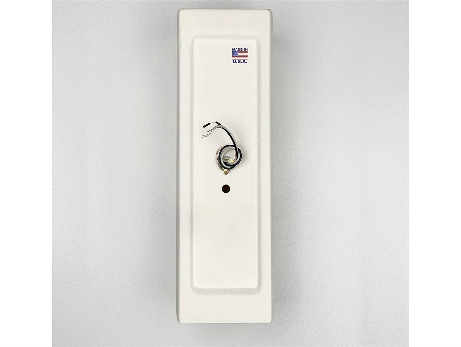 A19 Kos 2-Light White Wall Sconce