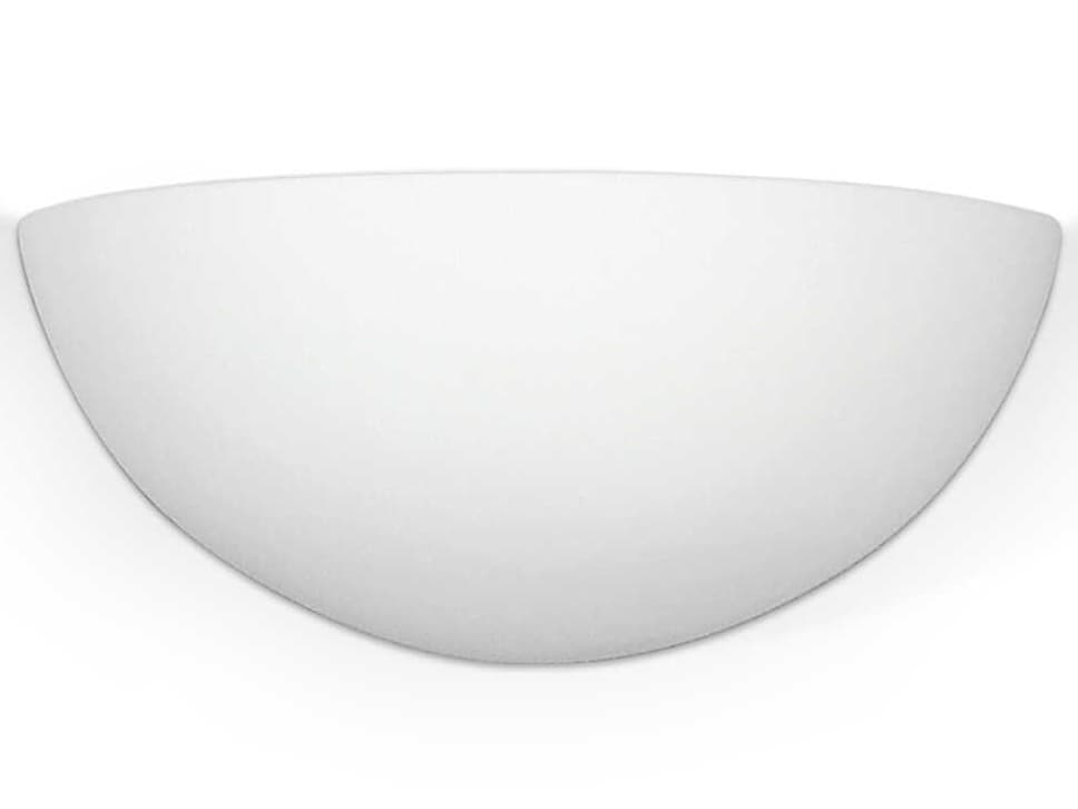 A19 Thera 1-Light White Wall Sconce