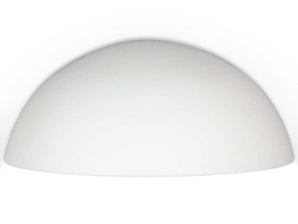 A19 Thera 1-Light White Wall Sconce