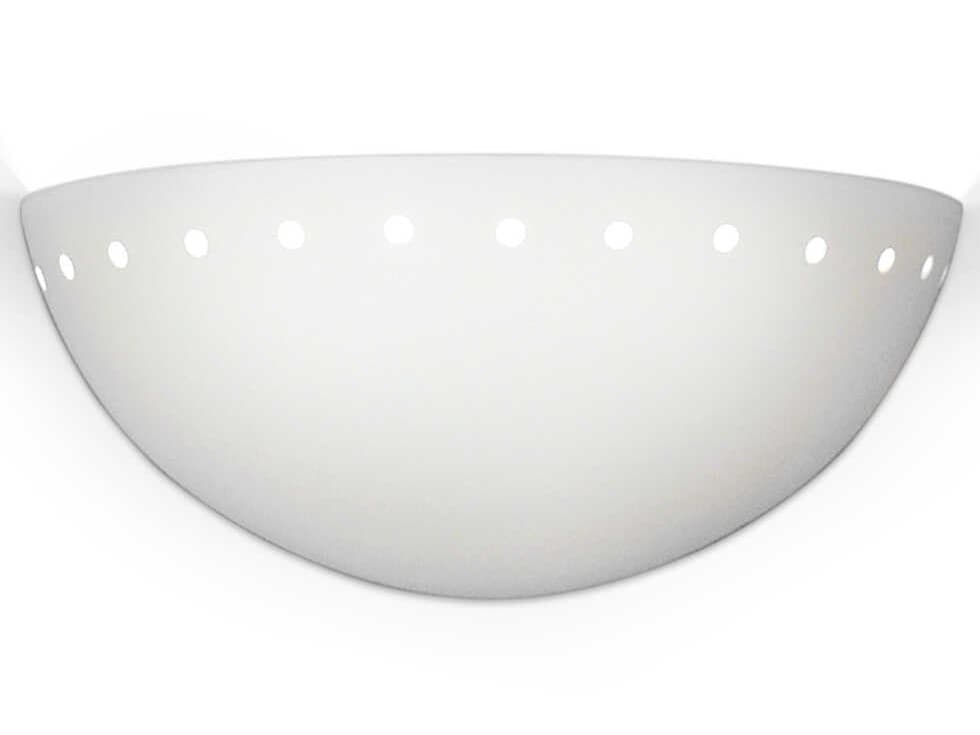 A19 Gran Cyprus 2-Light White Wall Sconce