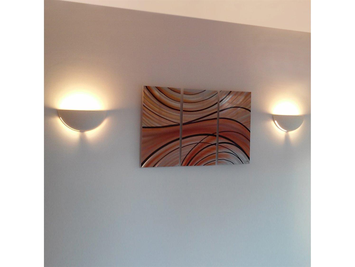 A19 Gran Capri 1-Light White ADA Wall Sconce