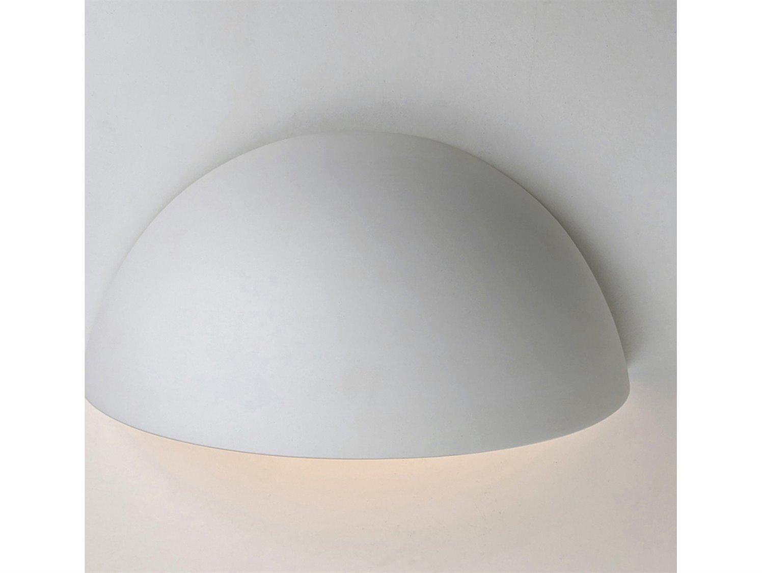 A19 Great Thera 2-Light White Wall Sconce