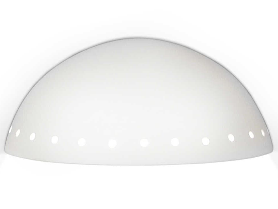A19 Great Cyprus 2-Light White Wall Sconce