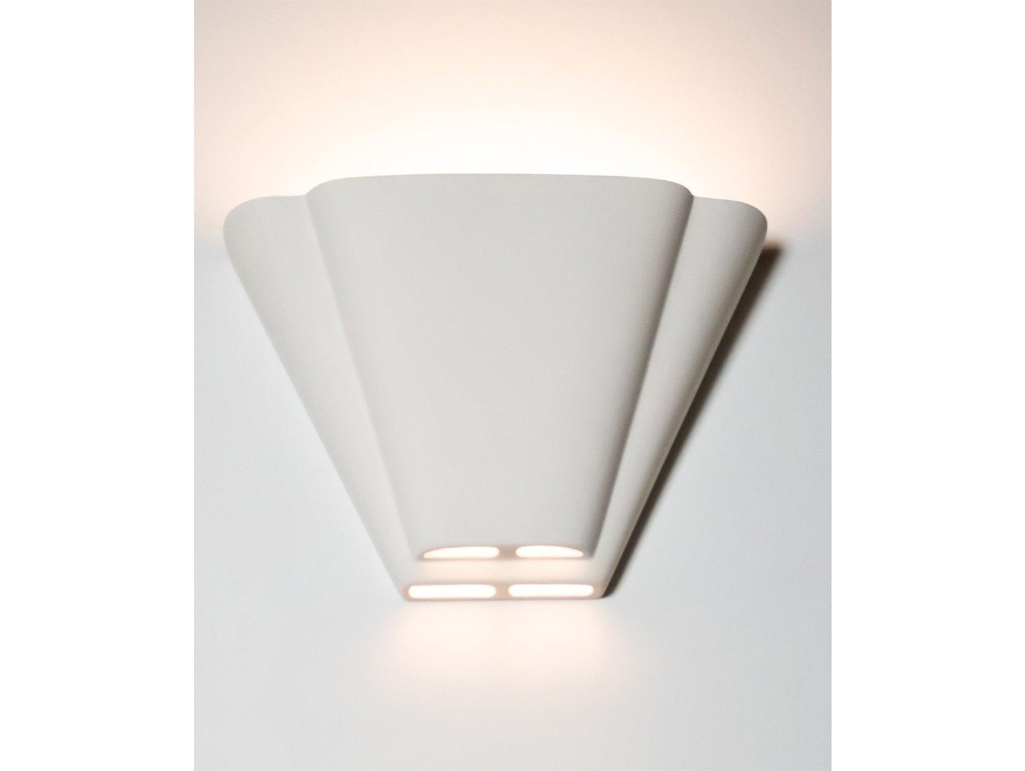 A19 Nova Scotia 1-Light White Wall Sconce