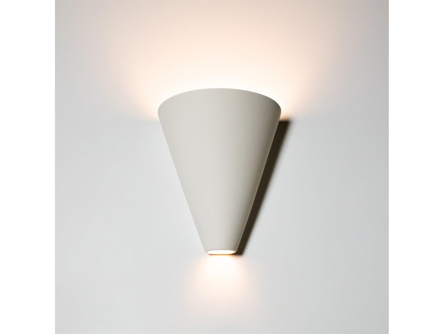 A19 Gotlandia 1-Light White Wall Sconce
