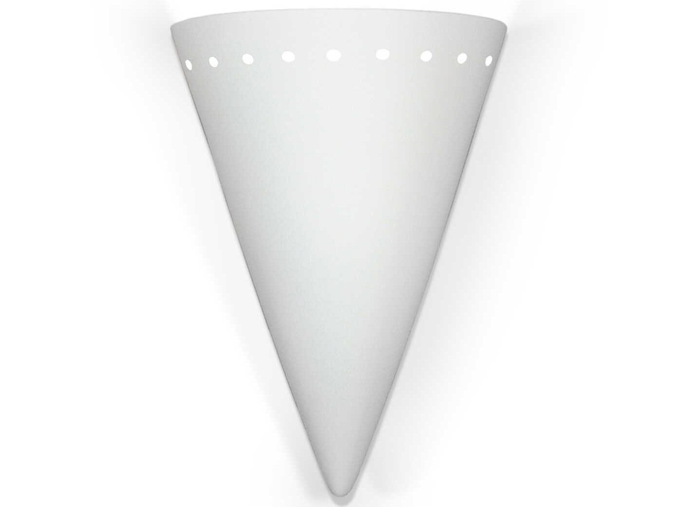 A19 Zealandia 1-Light White Wall Sconce