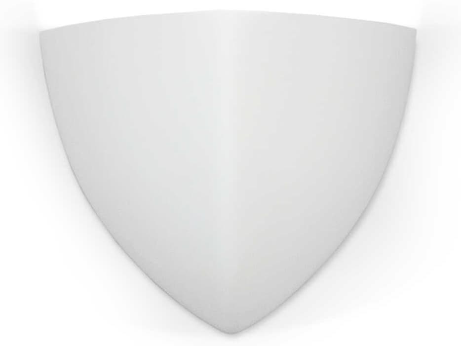 A19 Malta 1-Light White Wall Sconce