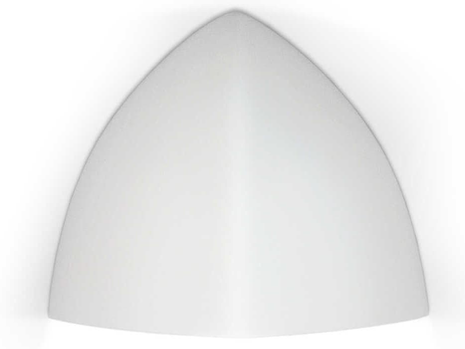 A19 Malta 1-Light White Wall Sconce