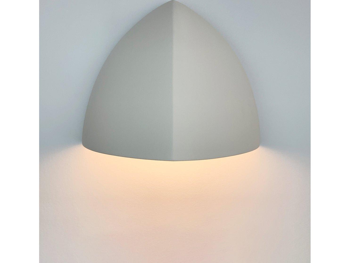 A19 Malta 1-Light White Wall Sconce