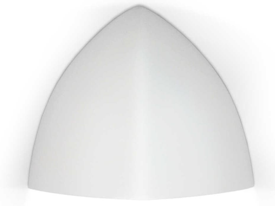 A19 Gran Malta 1-Light White Wall Sconce