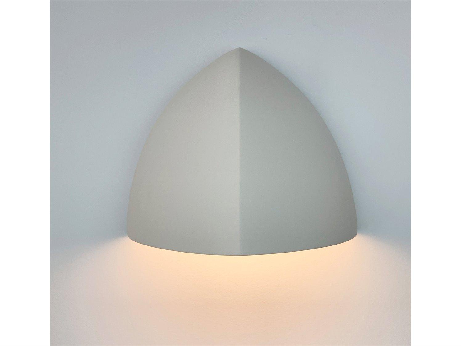 A19 Gran Malta 1-Light White Wall Sconce