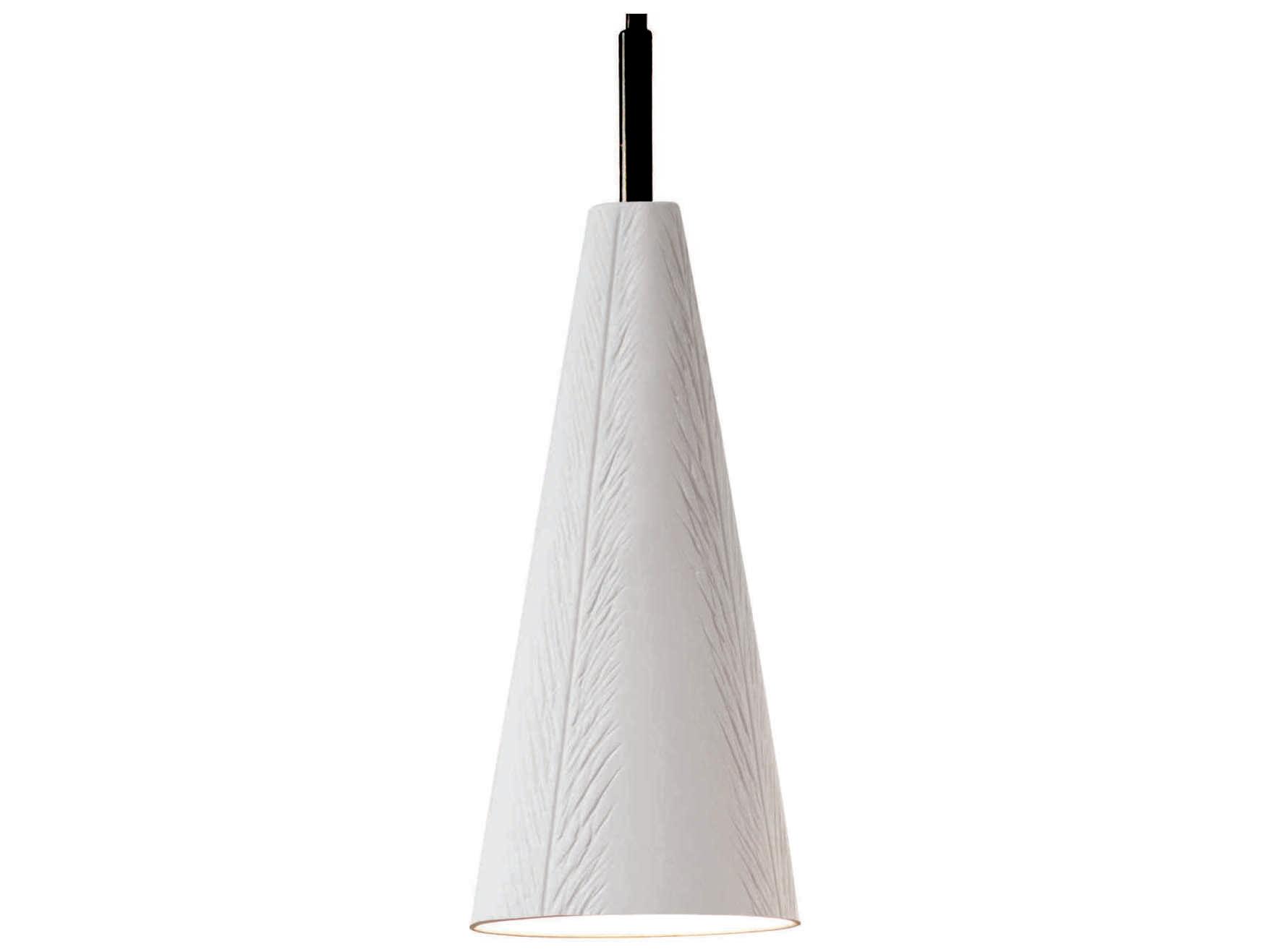 A19 Fossil 1-Light White LED Mini Pendant