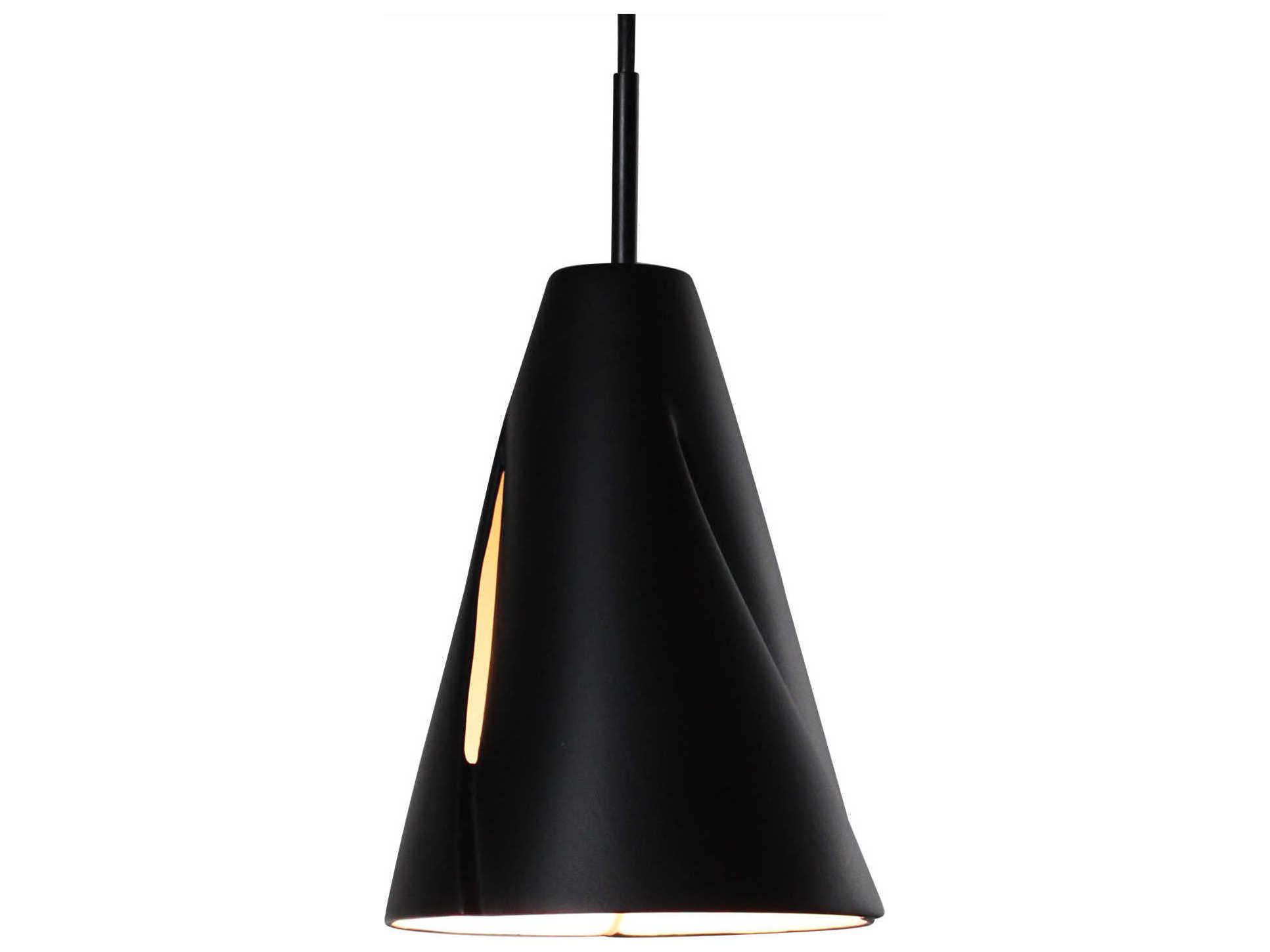 A19 Whirl 1-Light White LED Mini Pendant