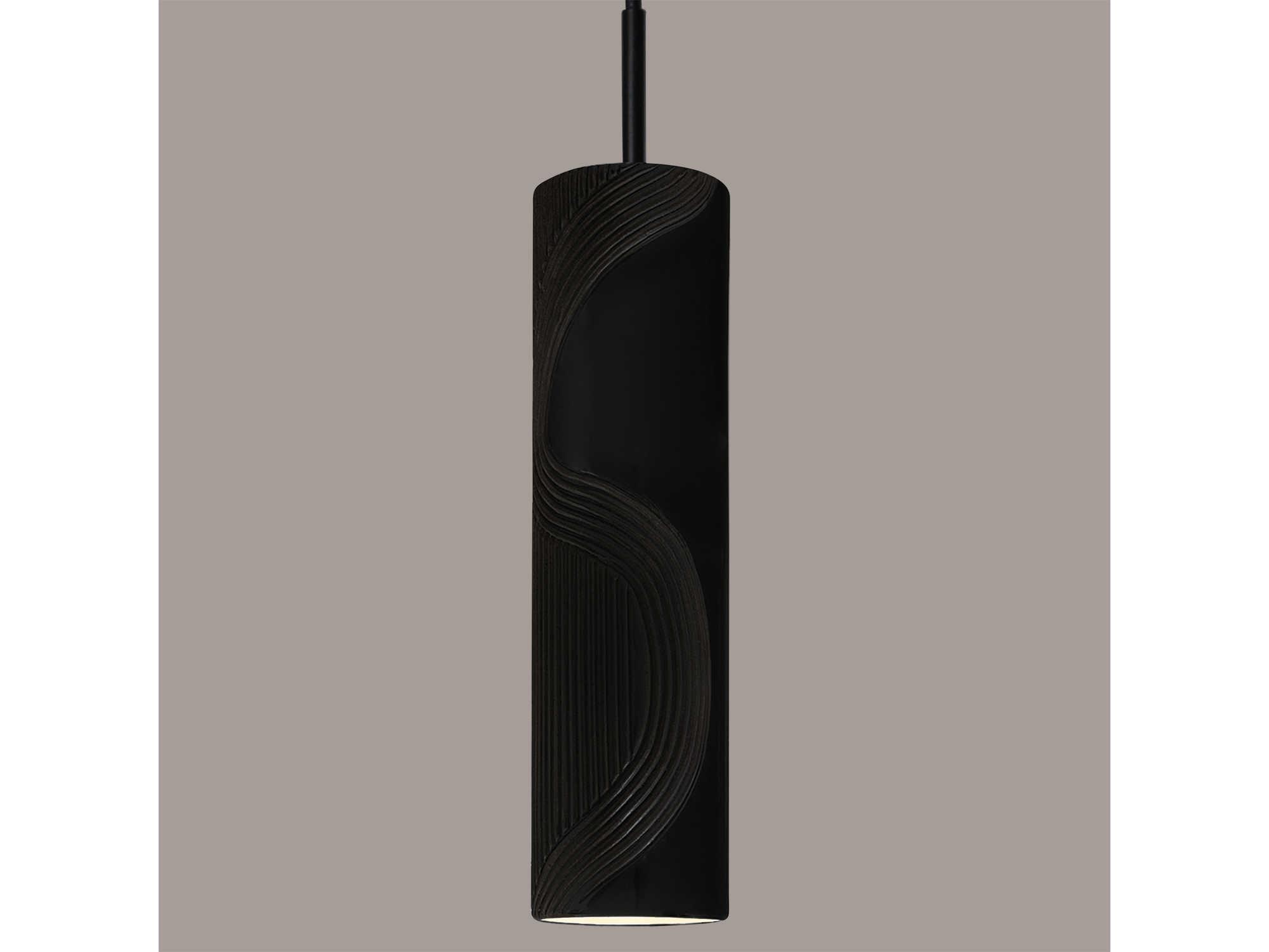 A19 Crossroads 1-Light White LED Cylinder Mini Pendant