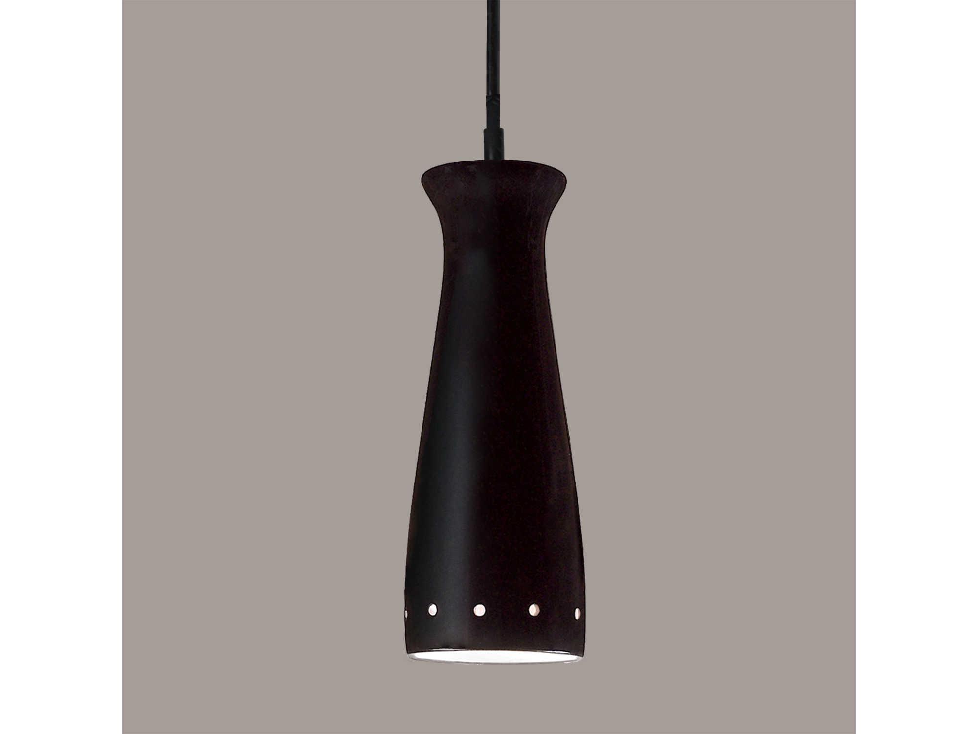A19 Pilsner 1-Light White LED Mini Pendant