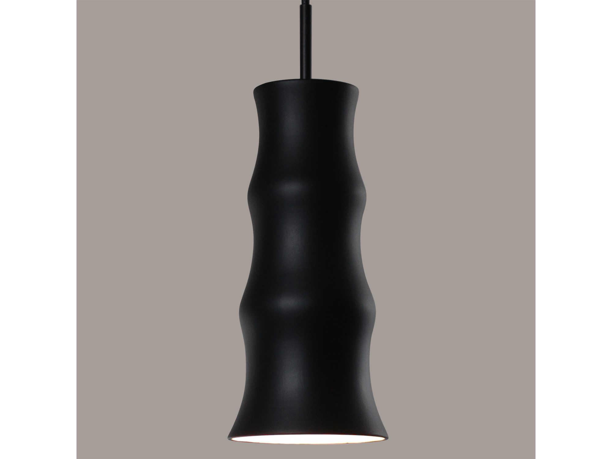 A19 Chamber 1-Light White LED Mini Pendant