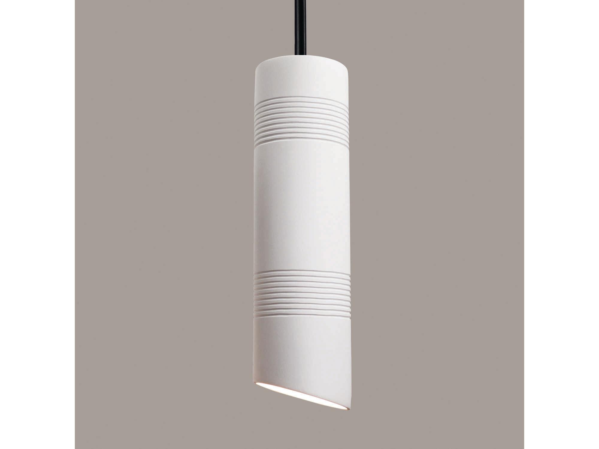 A19 Raindance 1-Light White LED Cylinder Mini Pendant
