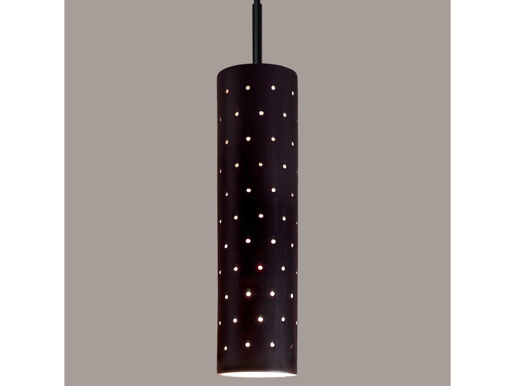 A19 Stellar 1-Light White LED Cylinder Mini Pendant