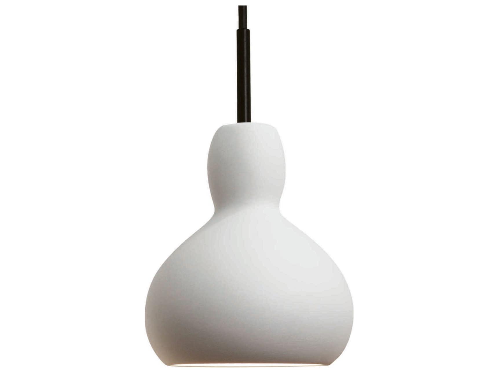 A19 Venus 1-Light White LED Mini Pendant