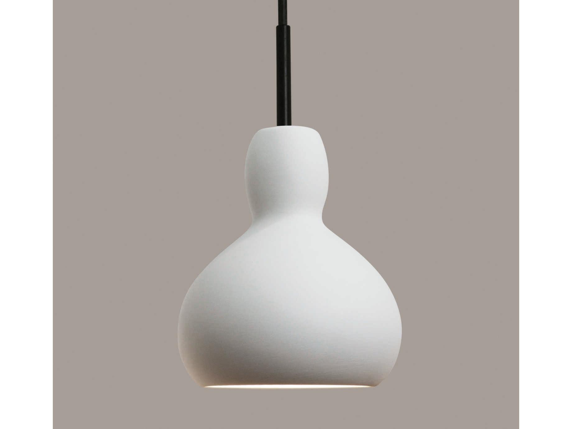 A19 Venus 1-Light White LED Mini Pendant