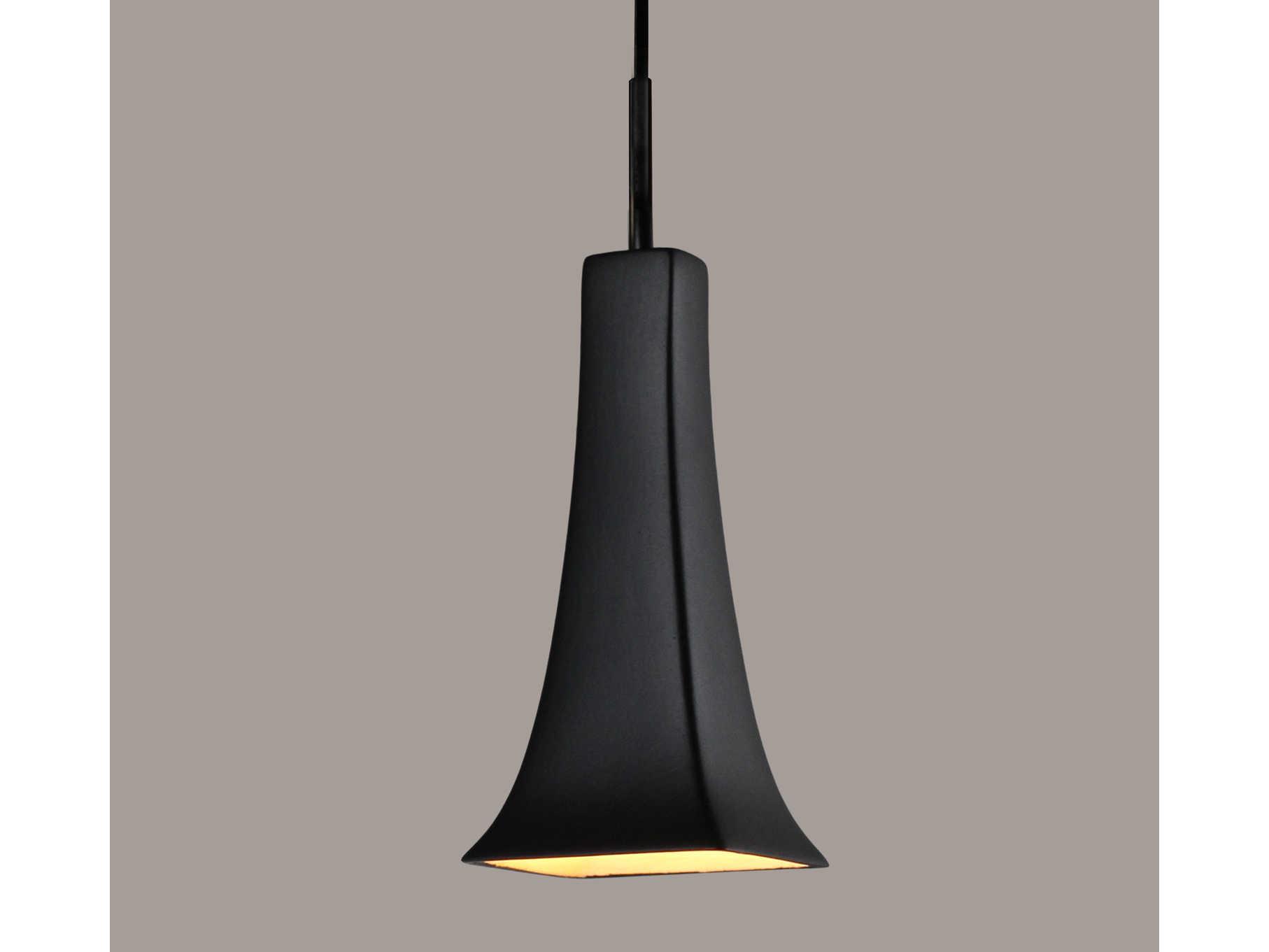 A19 Eiffel 1-Light White LED Bell Mini Pendant