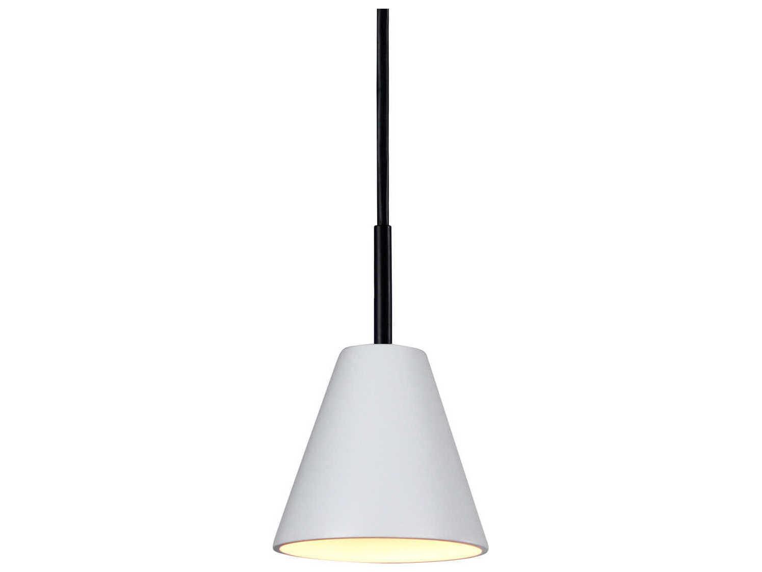 A19 Strands 1-Light White LED Mini Pendant