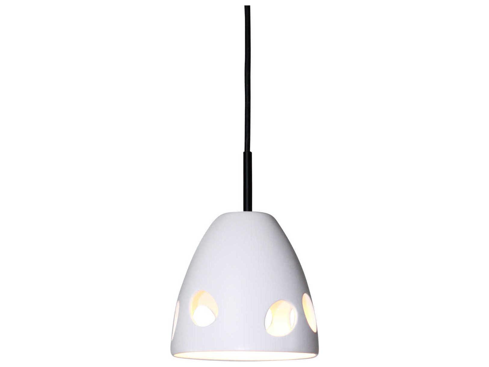 A19 Milano 1-Light White LED Mini Pendant