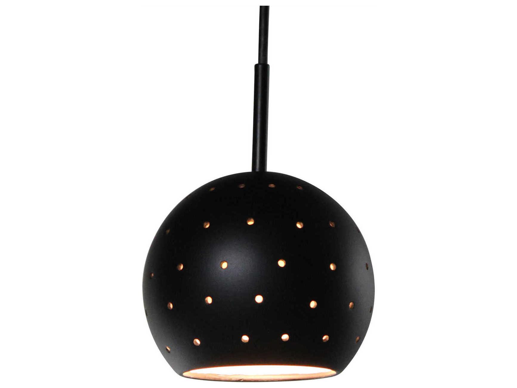 A19 Lunar 1-Light White LED Globe Mini Pendant